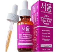 SeoulCeuticals Korean Skin Care Ultra Brightening Serum - Dark Spot Remover Kojic Acid Serum - Alpha Arbutin Serum Made for Face Glow - K Beauty Salicylic, Glycolic Acid Glow Face Serum, 1oz