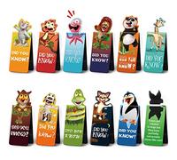 Sepamoon 24 Pcs Magnetic Bookmarks Book Marks Cute Magnet Page Markers Page Clips Funny Animal Bookmarks for Students Teacher Reading Party Favor (Animal Style)