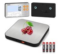 Separate Digital Kitchen Scale, [15kg/1g] Diyife Magnetic Weighing Scales Kitchen, 4 High Precision Sensors Food Scale with Stainless Steel Platform, Tare, Fit for Baking, Coffee, Cooking