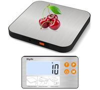 Separate Digital Kitchen Scale, [15kg/1g] Diyife Rechargeable Magnetic Weighing Scales Kitchen, 4 High Precision Sensors Food Scale with Stainless Steel Platform, Tare, Fit for Baking, Coffee, Cooking