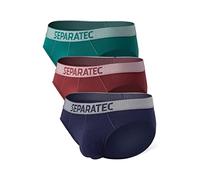 Separatec Men's Underwear 2.0 Single-Sided Moisture Transported Quick Dry Boxer Briefs Cotton Micro Modal Breathable Dual Pouch Trunks 3 Pack