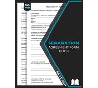 Separation Agreement Form Book: Lawyer-Style Law Firm Template | Marital Separation & Property Settlement Documents | 50 Forms