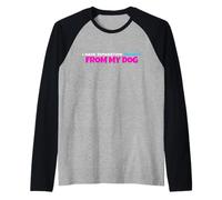 Separation Anxiety from My Dog Funny Pet Joke Gift Raglan Baseball Tee
