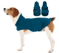Separation Anxiety Shirt for Medium Dogs-L | Lightweight Fireworks Calming Hoodie,Beagles Anxiety Relief Wrap for Party Celebration,Sound,Blue