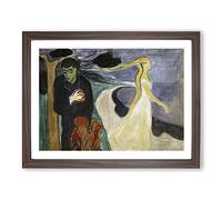 Separation By Edvard Munch Classic Painting Framed Print | A4 Walnut Framed Wall Art | Ready to Hang | Classic Historical Picture | Living Room Bedroom Lounge Office