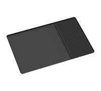 Separation Design of Silica Gel Coffee Pad Drain Pad and Tray Mat Separate Drip Mat of Water Cup at the Holding Bar; Convex Non Slip Liner with Drip Liner Heat Resistant Non Stick Coffee Insert.