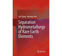 Separation Hydrometallurgy of Rare Earth Elements