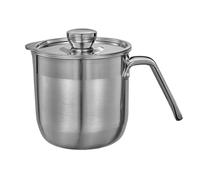 Separator for Raw Eggs - Separator Cup with Large Capacity, Lid and Handle for Multiple Eggs for Making Creams for Cakes, Yolk Separator, Steel Yolk Separator in Steel
