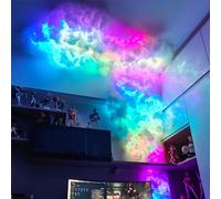 Sepco 3D Thundercloud Storm Ceiling Lights DIY Kit Music Sync Cotton Thunder Lightning Cloud Light Fluffy for Gaming Room Bedroom Wall Night Party Decoration