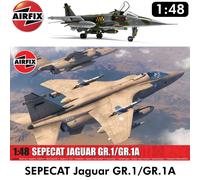 SEPECAT Jaguar GR.1/GR.1A Military Aircraft RAF 4 schemes 1:48 kit Airfix A11010