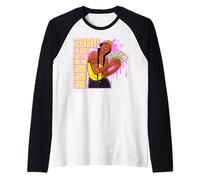 Seperate The Body from The Mind and Grind Grind Black Sista Raglan Baseball Tee