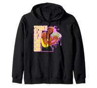 seperate the body from the mind and grind grind black sista Zip Hoodie