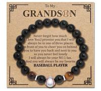 Sepfavo Baseball/Basketball/Football Bracelet, Gift for Grandson/Son/coach, Birthday/Father's Day/School/Graduation, M, Stainless Steel, no gemstone