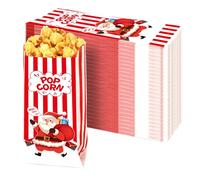 SEPGLITTER 200Pcs Christmas Popcorn Bags, Popcorn Box, Small Candy Paper Bags Party Box Machine Accessories for Bars Movie Nights