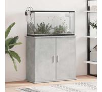 sephironlbb Aquarium Stand Concrete Grey Wood Material 81 x 36 x 73 cm Sturdy Base Cabinet with Storage, Shelf and Doors for Aquarium Accessories, Furniture and Terrarium