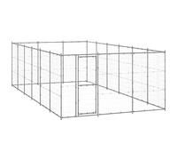 sephironlbb Outdoor Dog Kennel Galvanised Steel 21.78 m², Heavy Duty Outdoor Enclosure with Mesh Mesh, Lockable Door, Ideal for Training, Protection and Safe Run in the Garden or Patio
