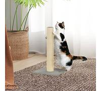sephironlbb Scratching Post Light Grey with Sisal and Plush 22 x 22 x 45 cm Sturdy Cat Scratching Post Climbing Tree for Claw Care and Furniture Protection in the Living Room with Cave and Lying