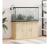 sephironlbb Sonoma Oak Aquarium Stand Wood Material 101 x 41 x 58 cm Sturdy Aquarium Cabinet with 6 Compartments and Doors for Living Room Office Space-Saving Robust as Shelf and Frame