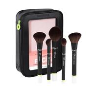Sephora Favorites Face Set The Face Brush Set - 5 Makeup Brushes and 1 Makeup Bag