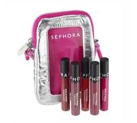 SEPHORA Favorites Limited Edition Moving Lights 5 Cream Lip Stain Set Plus Limited Edition Pouch