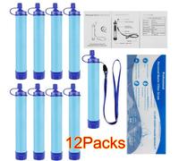Sepikey 12Pcs Water Filter,portable Water Purifier Outdoor Emergency Survival Gear Water Solutions Tactical Gear For Hiking Camping