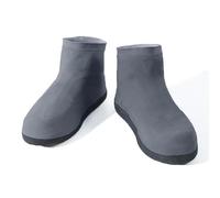 Sepikvin Waterproof Shoe Covers, Reusable High-Elasticity Latex Galoshes Overshoes with Non-Slip Sole, Portable Rain Snow Mud Protection (Grey, X-Large X-Wide Women/X-Large X-Wide Men)