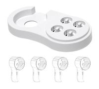 seplouis Brush Heads Covers & Toothbrush Holder for Oral B iO Series, White and transparent, toothbrush cover