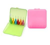 seplouis Interdental Brush Travel Case/Storage Case Compatible with TePe Interdental Brush, 2packs(Green and Pink)