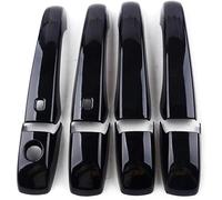 Seplxoi Mirror housing Car Left Exterior Door Handle 4 Pair for Gloss Black Cover for Grand for Cherokee 2011-2019 Accessories