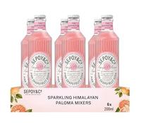Sepoy's Light Pink Grapefruit Soda - Premium Paloma Mixer for Tequila, Gin & Vodka | 5% Real Fruit Juice, 30% Less Sugar | 200ml x 6 Pack