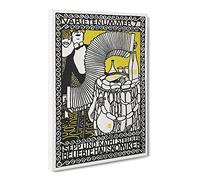 Sepp And Kathi Steidler By Moriz Jung Classic Painting Canvas Wall Art Print Ready to Hang, Framed Picture for Living Room Bedroom Home Office Décor, 20x14 Inch (50x35 cm)