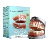 Sepremium Full Set Dentures, Generation Flexible Full Denture Solution, Premium Custom Dentures False Teeth Set, for Men and Women Ideal, Soft and Comfortable (1 PCS)