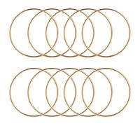 Seprendi 10 Pack 3 Inch Gold Dream Catcher Metal Rings Hoops Macrame Ring for Dreamcatchers and Crafts