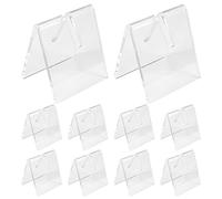 Seprendi 10PCS Clear Acrylic Knife Blade Display Stand Holders Folding Knife Display Stand Holder Pocket Knives Showcase Rack