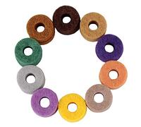 Seprendi 10Pcs/ Pack Cymbal Stand Felt Washer Pad Replacement Round Soft for Drum Set Cymbals (Random Color)