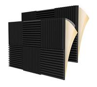 Seprendi 12 Pieces Acoustic Foam Panel Self-Adhesive,Acoustic Foam Panel,Sound Insulation Pad,Reduce Noise,for Studio Home Office