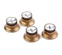 Seprendi 4 Pcs Speed Control Knobs 2 Tone 2 Volume for LP Golden Knobs Guitar Accessories