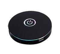 Seprendi Computer Switch RGB Lighting Effect External Host Power Switch Button,Suitable for Internet Cafes,Homes,Offices (Black)