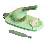 Seprendi Dumpling Maker 2 in 1, Portable Manual Dumpling Maker Multifunction DIY Manual Dumpling Set Green