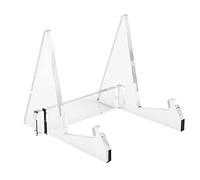 Seprendi Vinyl Record Storage Holder Acrylic Record Display Stand Portable Book Display Stand