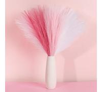 SeptCat 30 Pcs Pink White Pampas Grass Artificial Small Pompas Grass Flower Vase Filler for Home Wedding Living Room Wall Party Decoration