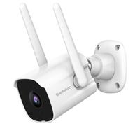 Septekon Security Camera Outdoor CCTV Camera, 2K Dual Antenna WiFi Home Surveillance Cameras with IP66 Waterproof, Night Vision, AI Motion Detection, 2-Way Audio, White - P30i