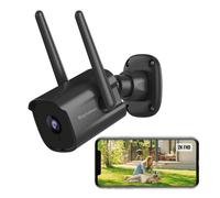 Septekon Security Camera Outdoor, CCTV Camera Wireless, 2K Dual Antenna WiFi Home Surveillance Cameras with IP66 Waterproof, Night Vision, AI Motion