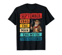 September 1945 The Man The Myth The Legend 81 Years Birthday T-Shirt