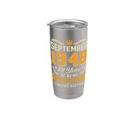 September 1948 Vintage 78 Years Awesome 78th Birthday Stainless Steel Insulated Tumbler