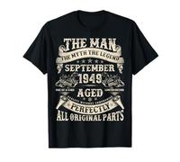 September 1949 76 Year Old Bday Gifts for Men 76th Birthday T-Shirt