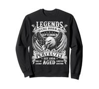 September 1954 Retro 71st Birthday Gifts For Men 71 Year Old Sweatshirt