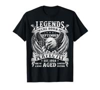 September 1958 Retro 67th Birthday Gifts for Men 67 Year Old T-Shirt