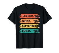 September 1968 57th Birthday Decorations Vintage 57 Birthday T-Shirt