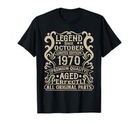 September 1970 55th Birthday Decorations Vintage 55 Birthday T-Shirt